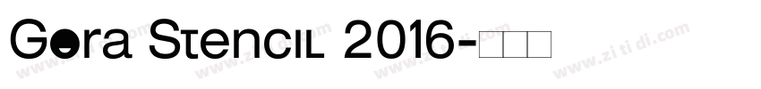 Gora Stencil 2016字体转换